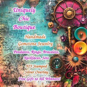 Handmade Gemstone Jewelry Pendants, Rings, Bracelets, Necklaces, Free Gifts!